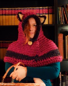 Fox cowl crocheted